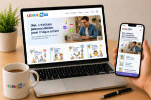 Learnykdis vente en ligne avec site e-commerce