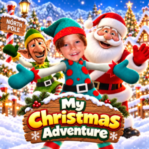 My Christmas Adventure Personalised movie with name ad picture