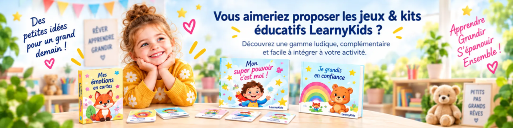 banniere-jeux-kits-educatifs-learnykids Bannière LearnyKids présentant les jeux et kits éducatifs avec enfant, cartes et supports ludiques pour apprendre en s’amusant