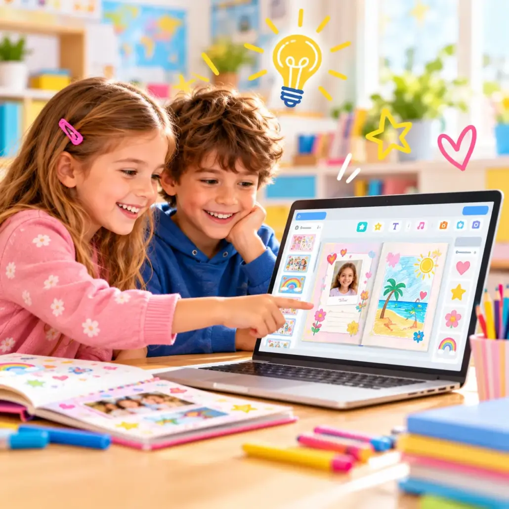 creakidz-enfants-creation-livre-digital Les bénéfices pédagogiques de CreaKidz : créativité, expression, autonomie et confiance chez l’enfant