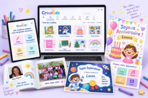 creakidz-studio-creations-personnalisees-learnykids CreaKidz, studio de créations personnalisées LearnyKids avec modèles pour enfants à créer, personnaliser et imprimer