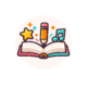 Icône LearnyKids créations originales pour les enfants avec livre magique