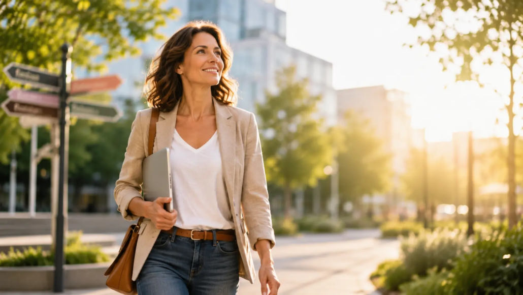 Entrepreneuse souhaitant devenir son propre patron et développer son activité