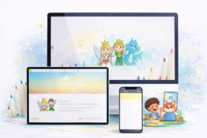 learnykids-academie-en-ligne Plateforme en ligne interactive pour enfants univers illustré