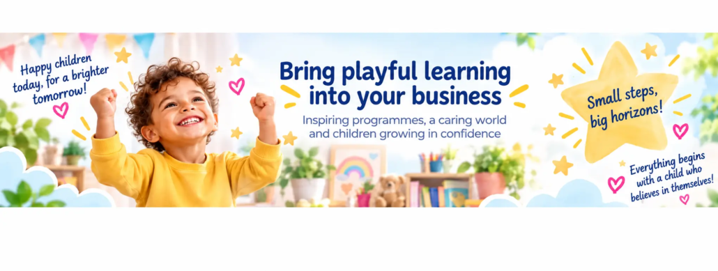 appy young boy celebrating learning with LearnyKids Academy, offering fun online programmes that help children build confidence, creativity and independence.