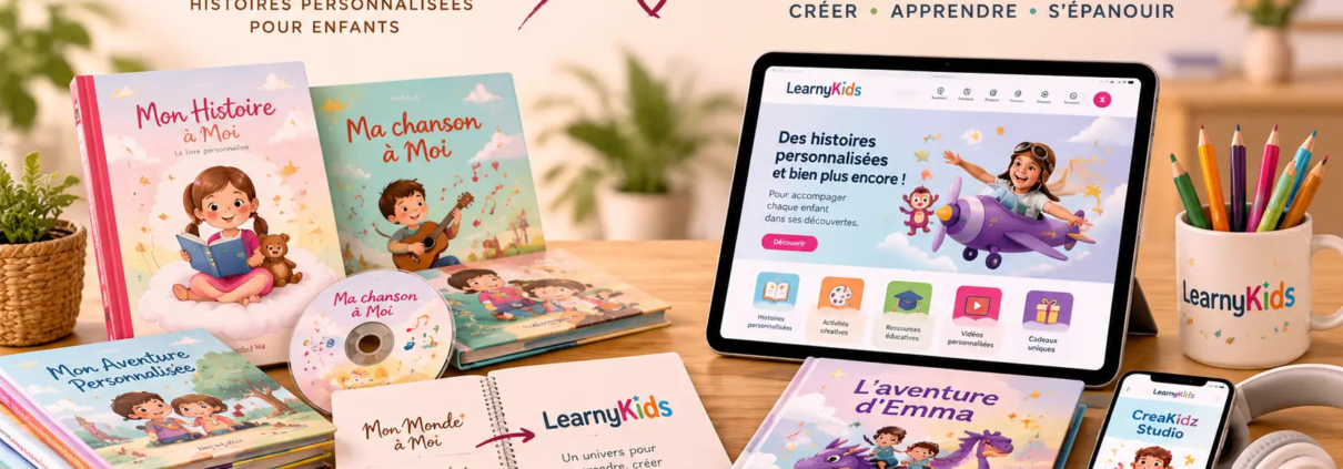 Évolution de Mon Monde à Moi vers LearnyKids et ses créations personnalisées pour enfants