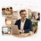 Entrepreneur développant un business moderne et digital LearnyKids dans l’univers de l’enfance