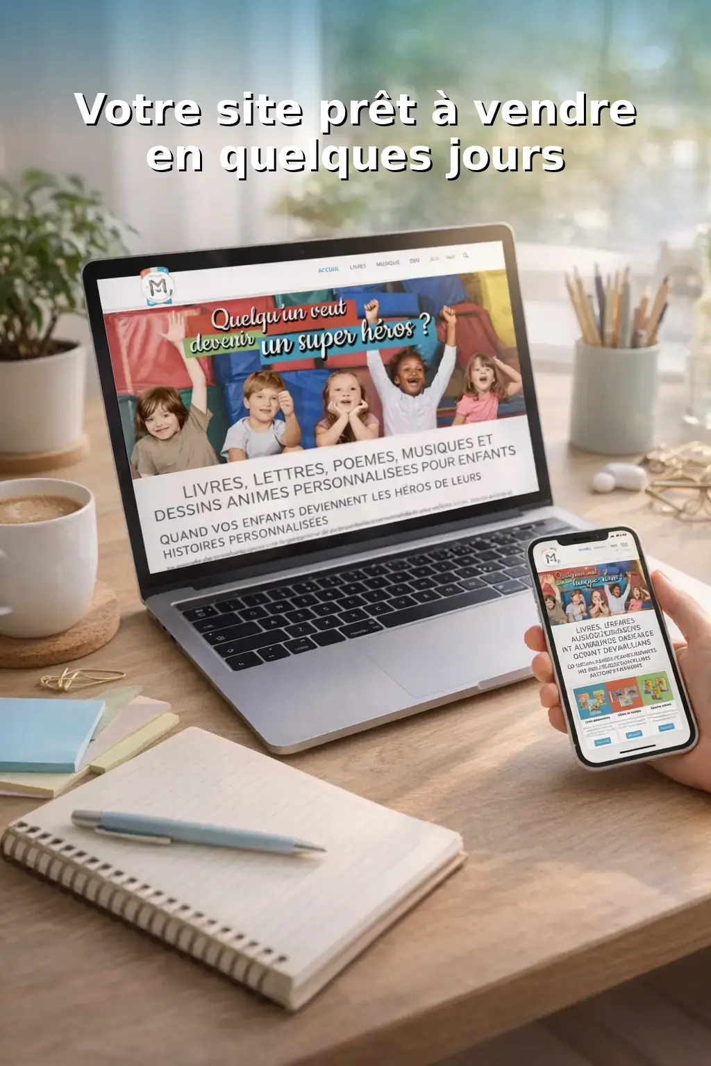Site ecommerce learnykids prêt à vendre en quelques jours
